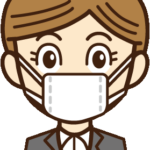 マスクをした女性
